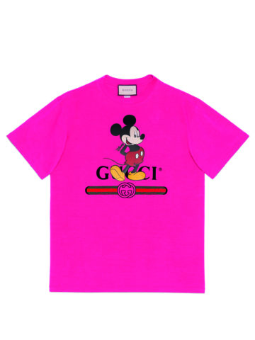 pink gucci mickey mouse