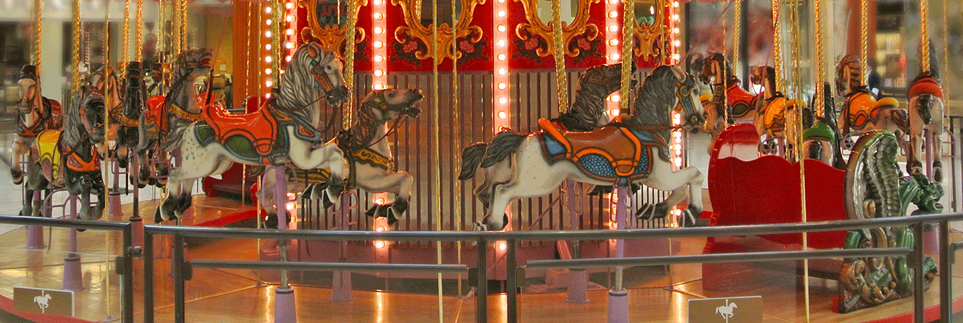 2 carousels at South Coast Plaza Mall - An Emerald City Life