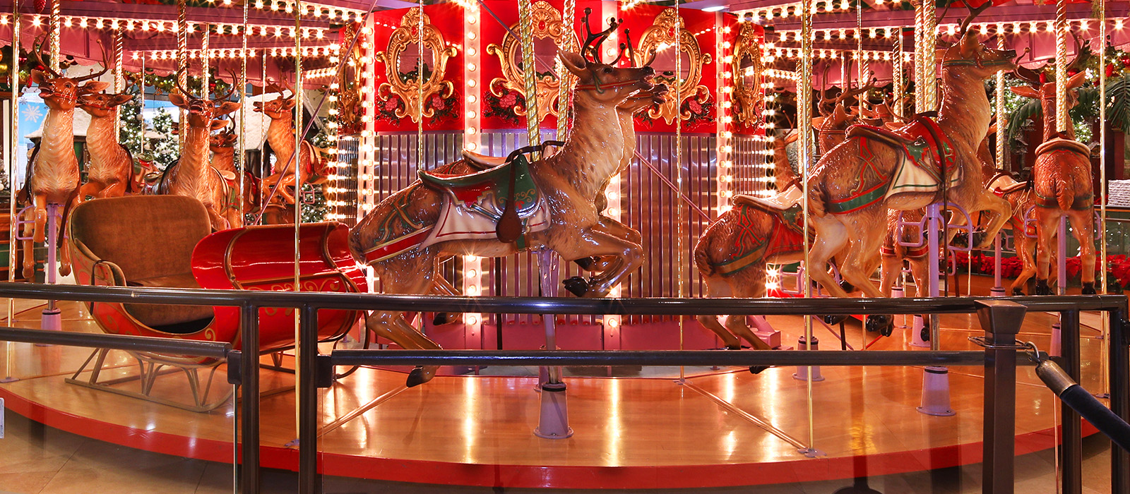 Santa’s Express Train and Reindeer Carousel